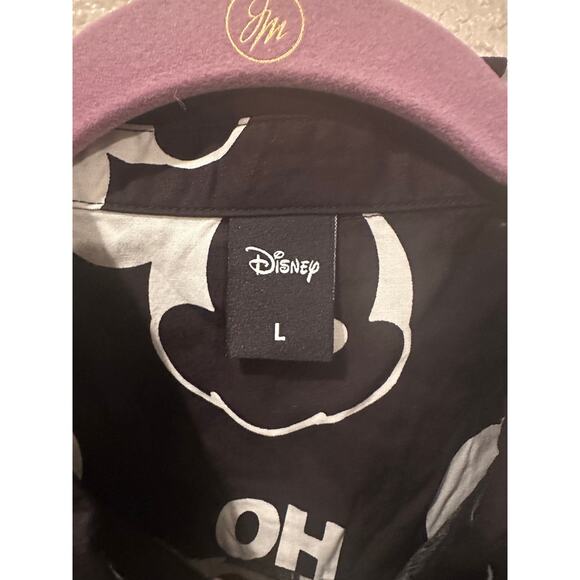 NWT Disney x Neff Mickey Mouse Oh Boy Button Down Collared Shirt L XL - Picture 5 of 6